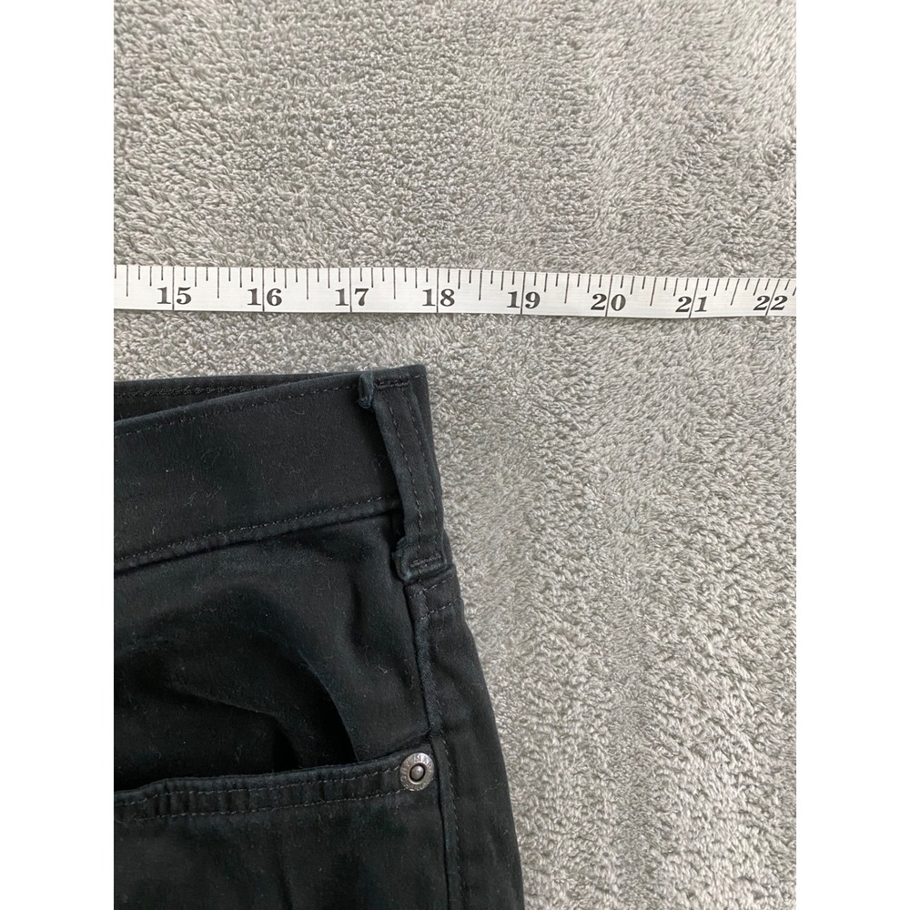 Marc Anthony Mens Slim Straight Fit Stretchwaist Black Pants 36W 32L Cotton - Picture 7 of 15